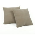 thumbnail image 4 of Mainstays 18" x 18" Solid Chenille Beige Polyester Decorative Pillow Set (2 Count), 4 of 6