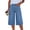 Light Blue, variant on EMMIOL Women's High Waisted Baggy Denim Bermuda Shorts - Y2K Wide Leg Casual Trendy Streetwear Summer Shorts