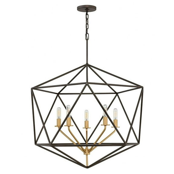 Hinkley Lighting - Five Light Pendant - Astrid - 5 Light Large Open Frame