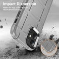 thumbnail image 2 of Dteck Rugged Case For iPhone 12 6.1" / 12 Pro 6.1" (2020) with Front Tempered Screen Protector, Shockproof Armor TPU Soft Back Protective Cover, Gray, 2 of 7