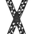 thumbnail image 3 of SuspenderStore Musical Notes Suspenders - 1.5-Inch Wide Elastic - Clip - 2 Colors & 3 Sizes, 3 of 4