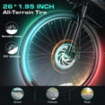 thumbnail image 3 of Vivi Electric Bike 26'' Folding Electric Mountain Bike 500W Full Suspension Electric Bike 21 Speed with Cruise Control, 48V Removable Battery, Up to 20MPH & 50 Miles, 3 of 16