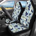 thumbnail image 3 of Qpednta Car Seat Covers Sets Fish Camo Blue Front Seats and Rear Bench Cover Protector Easy to Install Breathable Seat Cover Easy to Install Accessories Auto Trucks Van SUV, 3 of 7