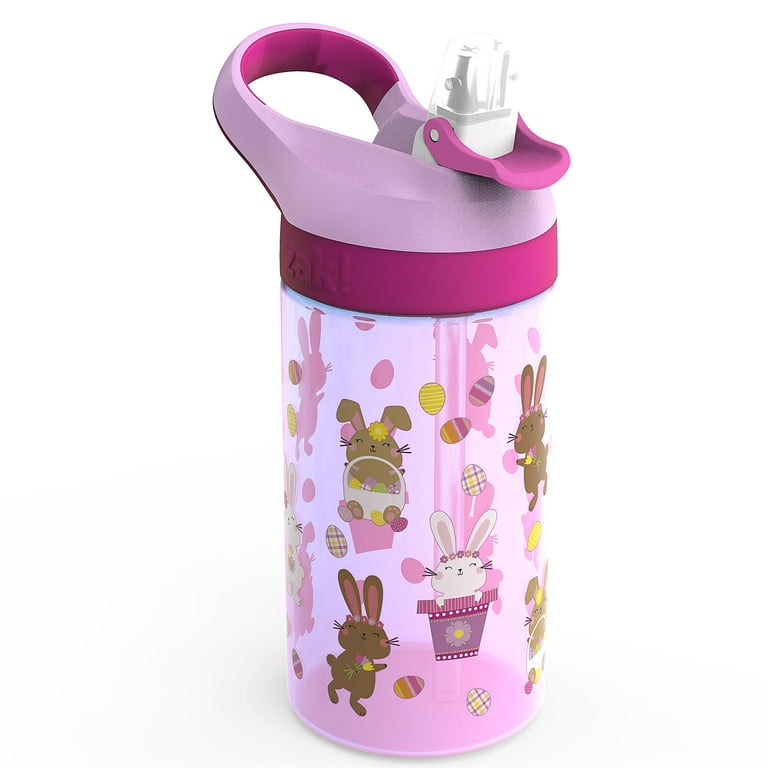 A+ Choice Kids Water Bottle with Straw & Handle - 16 oz BPA Free Kids Water  Bottles Spill Proof Easy-Clean Dishwasher Safe - Cute Rabbit Pink 16 oz Pink