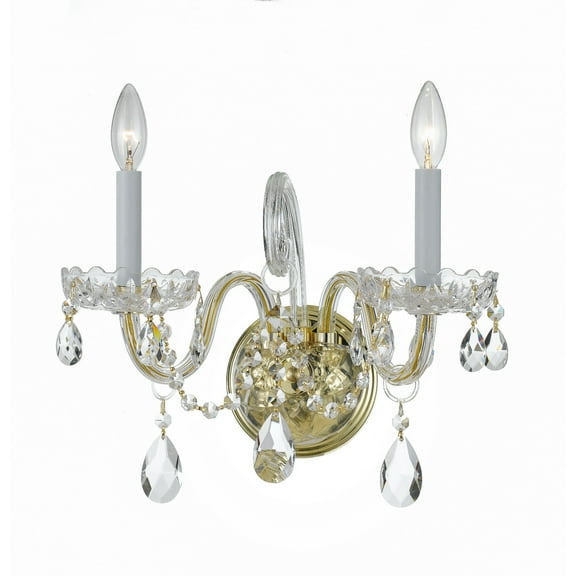 Crystorama Lighting - Wall Mount - Crystal - Two Light Wall Sconce in Classic