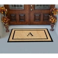 thumbnail image 5 of A1HC Natural Coir and Rubber Monogrammed Door Mat, 24x48 in, Thick Durable Thin Profile Welcome Mat for Front Porch & Entryway, 5 of 7