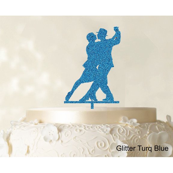 "Silhouette Couple Cake Topper Wedding Cake Topper Cake Decorations Color Option Available 6""-7"" Inches Wide"