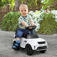 thumbnail image 2 of Qaba 6V Land Rover Licensed Electric Car for Kids w / Music Horn White, 2 of 9