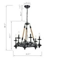 thumbnail image 3 of Hong Kong best New Zhu Yuan Lighting Co. Arno 6-Light Candle-Style Chandelier, 3 of 5