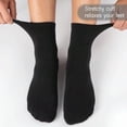 thumbnail image 3 of 5/10/20Pairs Black Socks  Summer Casual Couple's Stockings Tennis Socks Sweat Absorbing Breathable For Home Use Tubesocks Comfy Thin Socks , Not Hot At All & Stretchy !, 3 of 5