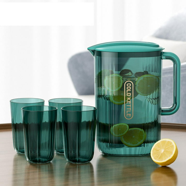 Water Pitcher Household Juice Tank Drinks with Faucet Tea Barrel Glass  NIUBI Barrel Refrigerator Cold Water Bottle