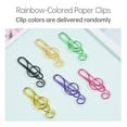 thumbnail image 4 of Mistaha Musical Note Shaped Paper Clips - Pack of 30, Metal Craft Supplies for Scrapbooking/Document Organization, 4 of 7