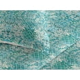 thumbnail image 3 of Ambesonne Vintage Quilted Bedspread Set 3 Pcs, Folk Pattern Leafy Branches, Queen, Sky Blue Ivory Teal, 3 of 4
