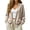 AF06_Khaki, variant on Sweatshirt Cardigan for Women Open Front Oversized Sweatshirt Lounge Collarless Fall Jackets with Pockets Cute Plain Sweaters White M