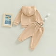 thumbnail image 5 of Boy Baby Clothes Girl Fall Winter Letter Long Sleeve Elastic Waist Sweatshirt Tops and Pants Set 2 Piece 3M-3T, 5 of 7
