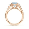 thumbnail image 2 of ANGARA Natural Nature Inspired 2.3 ct Aquamarine & Diamond Twisted Vine Ring in 14K Rose Gold for Women (Size-9mm) | March Birthstone, Anniversary, Jewelry Gift for Women | Natural Aquamarine Ring, 2 of 9