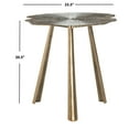 thumbnail image 3 of SAFAVIEH Portia Classic Rustic Leaf Side Table, Brass, 3 of 4