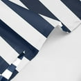 thumbnail image 4 of Shower Curtain Abstract Classic Navy Blue and White Stripe Graphic Modern Waterproof Polyester Fabric 72 x 72 inches Set with Hooks, 4 of 5