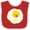 Red and White, variant on Inktastic Cute Kawaii Fried Egg Boys or Girls Baby Bib