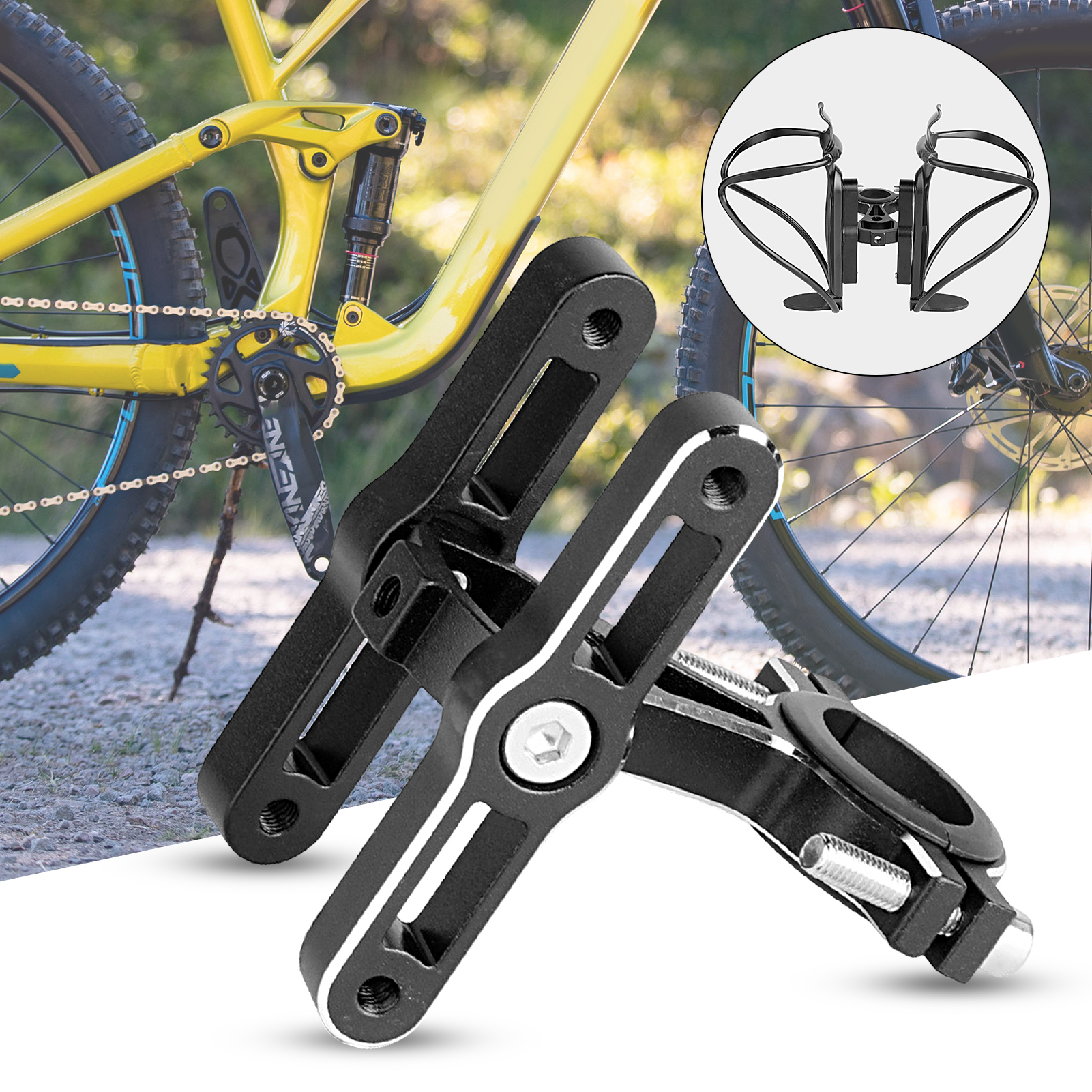 Kmxyo Water Bottle Cage Adapter Ultralight Universal Metal Road Bike