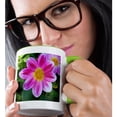 thumbnail image 2 of 3drose, Pink and Yellow Daisy Photo by Rhonda Albom, 11oz Two-tone Green Mug, 2 of 6