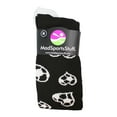 thumbnail image 2 of Love Soccer Hearts Socks Over the Calf (Black/White, Large), 2 of 2