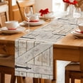 thumbnail image 5 of Table Runner - 60 Inch Long, Vintage Wood Grain Kitchen Dining Table Runner Dresser Scarves, Farmhouse Country Door Retro Farmhouse Decor for Coffee Tables Wedding Party Banquet, 5 of 8