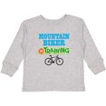 thumbnail image 3 of Inktastic Mountain Biker in Training Boys or Girls Long Sleeve Toddler T-Shirt, 3 of 5