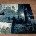 thumbnail image 3 of Luxe Weavers Abstract Brushstrokes Area Rug Navy 9x12, Soft Accent Carpet, 3 of 9