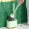 thumbnail image 6 of Clearance! Toilet Brush and Plunger Set,3 in 1 Toilet Bowl Brush Plunger Set with Ventilated Holder for Deep Cleaning, Bathroom Cleaning Combo with Modern Caddy Stand on Clearance Green, 6 of 8