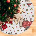 thumbnail image 5 of ZHANZZK Christmas Dog Xmas Christmas Tree Skirt Stand Mat for Holiday Party Decoration Indoor Outdoor 36 inches, 5 of 6