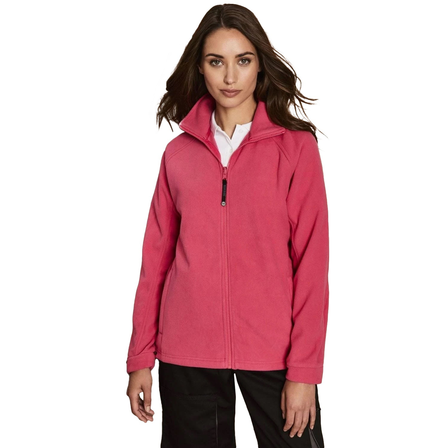 Pink Sports Full Zip Hooded Warm Regatta Womens Willowbrook VI Fleece Top 