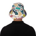 thumbnail image 5 of Sikiie London Symbols Reflective Double-Sided Bucket Hat, Sun Hat, for Gardening, Beaching, Camping, Hiking, Fishing, 5 of 6