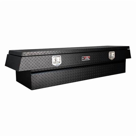Unique Truck Accessories UNITBS200-48-BD-BT 48 in. Contractor Single Door Top Mount Tool Box with Bottom Drawer Black Textured Coat