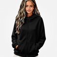 thumbnail image 2 of ITSAME Girls Full Zip Hoodie (5-16) Long Sleeve Solid Color Casual Comfort Hooded Sweatshirt with Pockets Size 7, 2 of 8