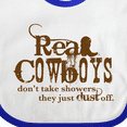 thumbnail image 4 of Inktastic Real Cowboys Boys or Girls Baby Bib, 4 of 4