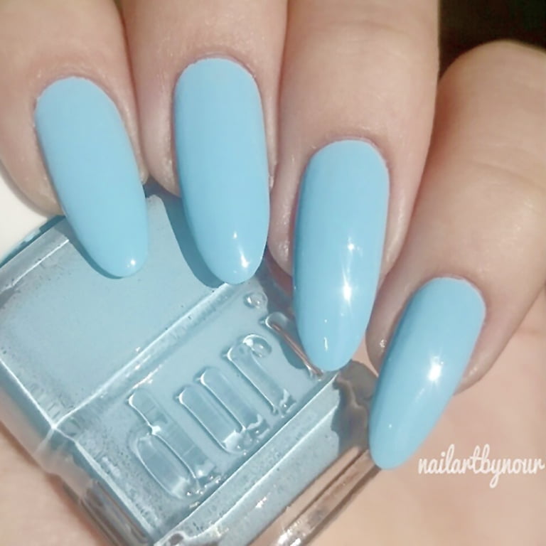 pastel blue nails