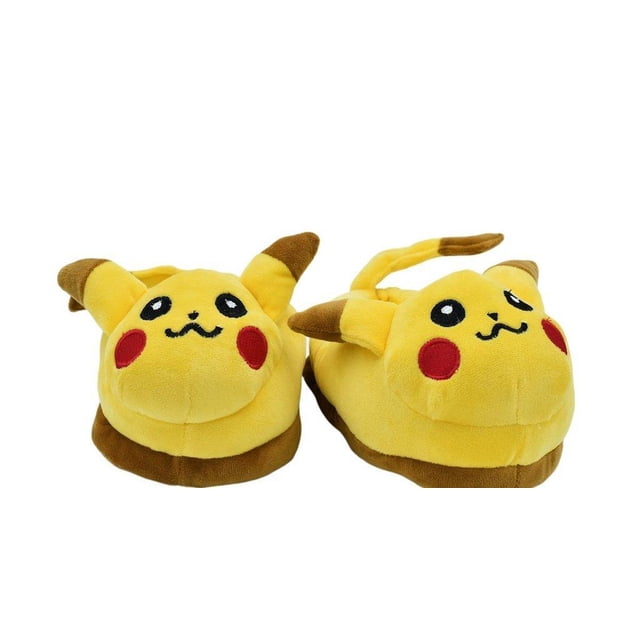 Pantuflas Pikachu Unisex Calientitas y Cómodas Talla 18-21 Baby Nova Diseño Suave