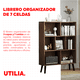 thumbnail image 3 of UTILIA Librero Organizador Minimalista de Madera con 3 Capas y 7 Celdas, Estante Librero Grande para Decoraciones, Plantas y Libros, Mueble Organizador para Sala, Dormitorio y Oficina, 3 of 5