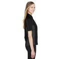 thumbnail image 3 of North End Ladies' Fuse Colorblock Twill Shirt 77042 Black/Carbon M, 3 of 4