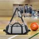 thumbnail image 3 of Basketball Backpack Bag 55 L with Shoe Compartment Sports Backpack Handbag Football Bag Swimming Bag Football Bag Grey, 3 of 5