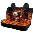 thumbnail image 2 of Uourmeti Flames Football Car Front Seat Covers 3 Pack, Seat Protection Cover Polyester Breathable Easy to Install for Cars Trucks Vehicles Interior, 2 of 10