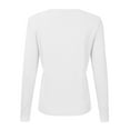 thumbnail image 3 of NINEXIS Womens Basic Crew Neck Long Sleeve Button Down Cardigan, 3 of 3