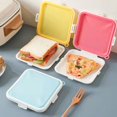 thumbnail image 2 of POINTERTECK Bento Lunch Box Food Grade Heat Resistant Plastic BPA Free Sandwich Lunch Food Storage Container for Office, 2 of 10