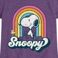 thumbnail image 3 of Peanuts - Snoopy Rainbow Clouds  - Toddler And Youth Girls Short Sleeve Graphic T-Shirt, 3 of 6