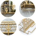 thumbnail image 3 of Wine Racks Bar Decor Industrial Home Metal with Wine Glass Holder, Wall-Mounted Vintage Wine Bottle Holder, Suspension Stemware Storage Rack, Wine Shelf for Bar/Kitchen/Cabinet, Black Organ, 3 of 4