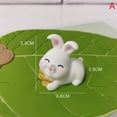 thumbnail image 2 of 1Pc Cute Cartoon White Bunny Micro Landscape Resin Decoration Gardening Crafts, 2 of 5