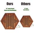 thumbnail image 2 of Tabla de madera mejorada Chinese Checkers VAMSLOVE con canicas, 2 of 7