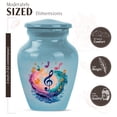 thumbnail image 2 of JAGASY Music Urn - Blue Keepsake Urn for Human Cremation - Tiny Memorial Tribute for Musicians & Music Lovers - 3 Inch Small Sharing Urns for Male or Female, 2 of 7