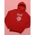 thumbnail image 3 of Scary Techno Style Hoodie Women -Image by Shutterstock, Female Small, 3 of 4